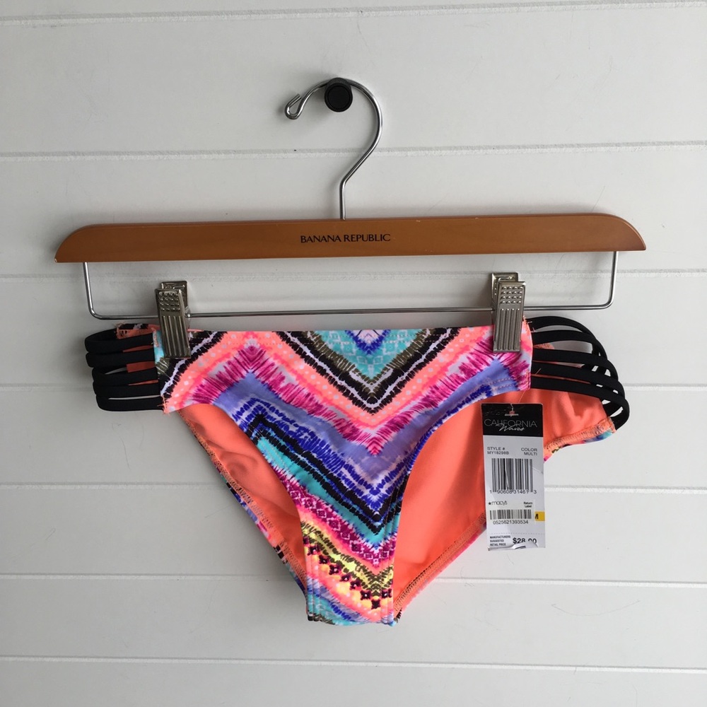 [California Waves] NEW Print Strappy Bottoms Cute